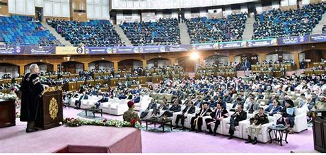 President Dr Arif Alvi Addressing The Convocation Of Allama Iqbal Open