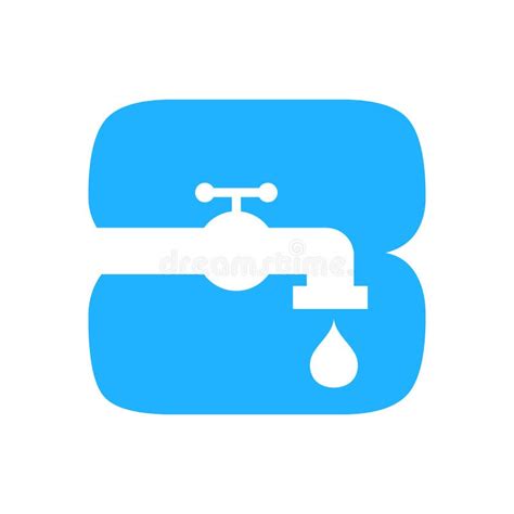 Diseño Del Logotipo De La Carta 8 Agua De Plomo Con La Plantilla Del