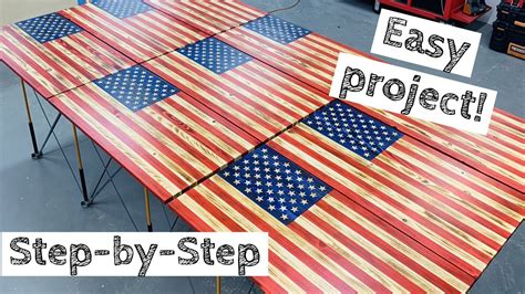 Most In Depth Wood American Flag Build Make Money Woodworking How