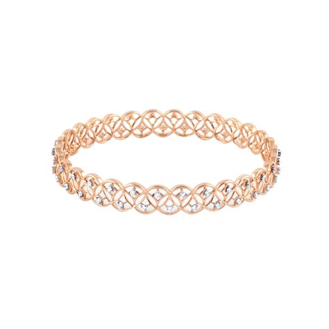 Buy Interlocking Diamond Elegance Bangle at Best Price | Tanishq US