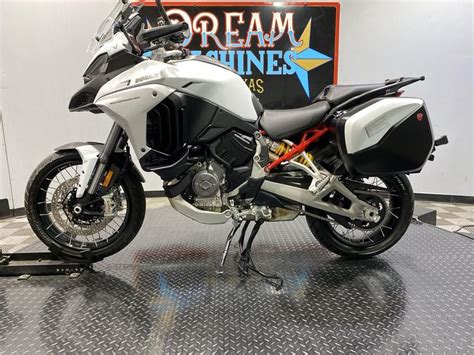 2023 Ducati Multistrada V4S Iceberg White Spoked Wheels Dream