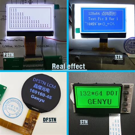 Square Round Programmable Monochrome Stn Fstn 12864 128 64 128x64