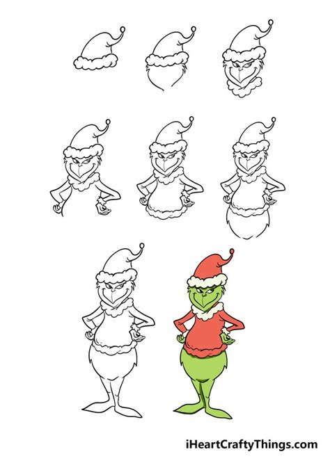 How To Draw The Grinch A Step By Step Guide Grinch Drawing Easy