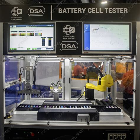 Automated Battery Cell Tester Stock Image C Science Photo