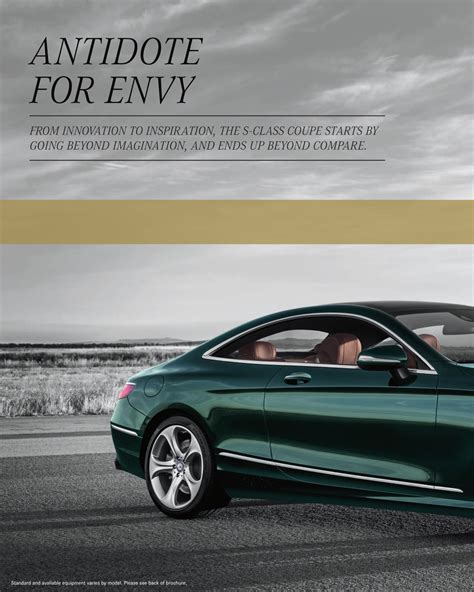 2016 Mercedes Benz S Class Coupe Brochure