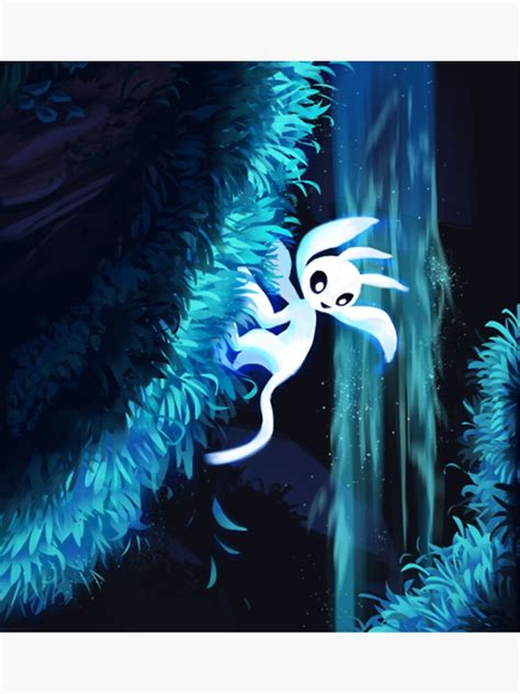 "Up the waterfall Ori And The Will Of The Wisps Fan Art " Sticker for ...