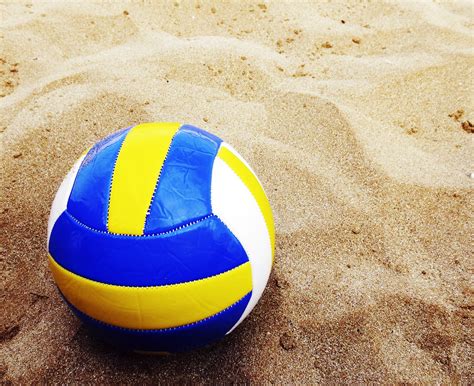 Beach Volleyball Ball Sand Free Photo On Pixabay Pixabay