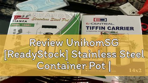 Review UnihomSG ReadyStock Stainless Steel Container Pot Hygienic