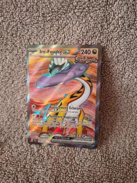 CARTE POKÉMON IRE FOUDRE EX 196 162 EV05 Full Art Forces Temporelles