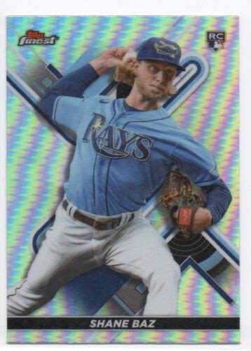 Shane Baz Topps Finest Refractor Rookie Rc Ebay