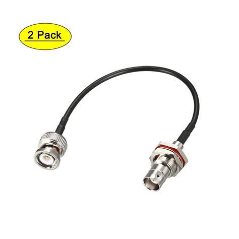 Uxcell Bnc Male To Female Coaxial Jumper Cable Ohm Inch Rg