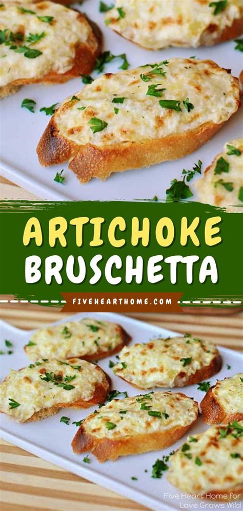 Artichoke Bruschetta Recipe Hot Appetizers Party Food Appetizers