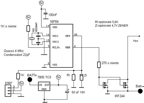 Schema elettrico regolatore di velocità per trapano Fare di Una Mosca