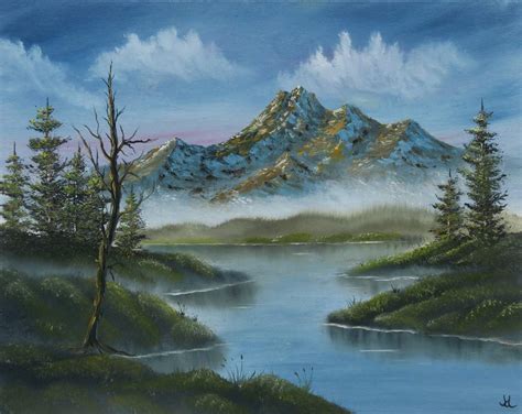 mountain landscape paintingsbyjustin