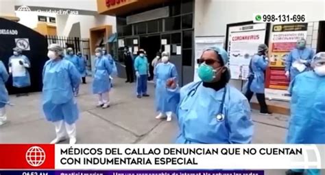 Coronavirus en Perú Médicos del Callao denuncian que no cuentan con