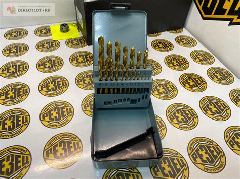 Набор сверл по металлу НС21И от 1 до 10 шаг 0,5, 19шт. Р6М5 TiN купить ...