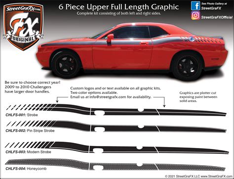 2010 Dodge Charger Stripe Packages