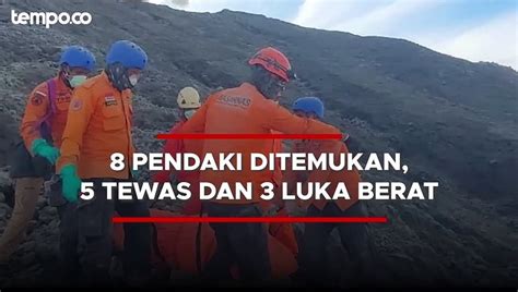 Tim SAR Duga 10 Pendaki Yang Terjebak Erupsi Gunung Marapi Ada Di