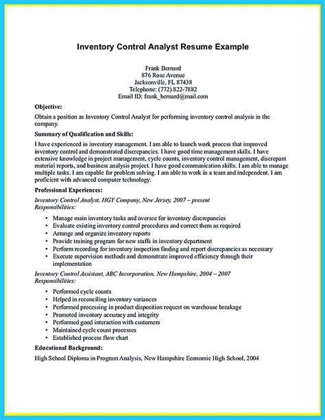 27 Inventory Control Manager Resume For Your Application