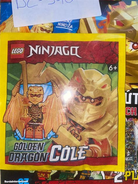 Lego Ninjago časopis č 62023 Hračka Lego ZlatÝ DracÍ Cole Aukro