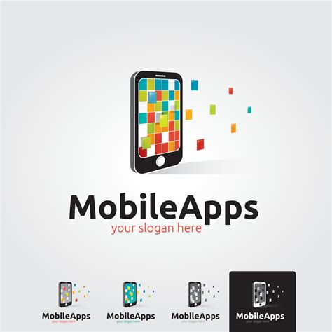 Minimal mobile app logo template - vector 6302924 Vector Art at Vecteezy