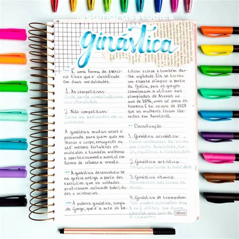 Resumo Sobre Ginastica Geral - Resumo de Ginástica | Inspiração de Título | Mapa mental ginástica ...