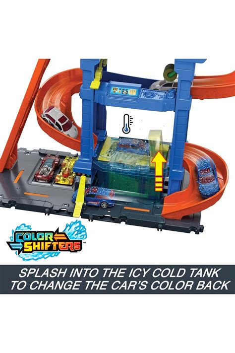 Cici Oyuncak Color Shifters Track Set Tunnel Twist Car Wash Hot Wheels Araba Yıkama New 2024