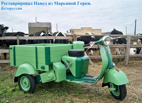 Вятка МГ-150П 3-колесный грузовой мотороллер грузоподьемностью 250 кг ...