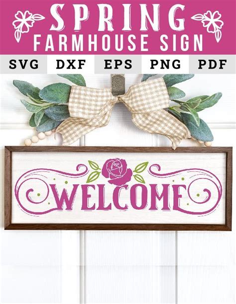 Welcome SVG Spring SVG Farmhouse SVG Graphic By CraftlabSVG