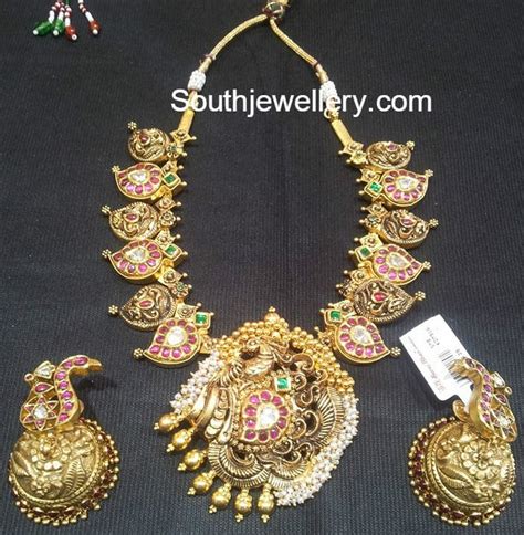 Nakshi Mango Necklace Indian Jewellery Designs