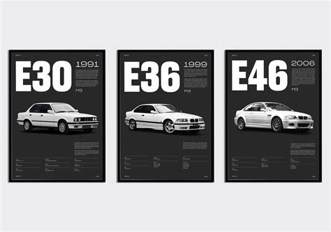 A Set Of Bmw Posters I Made And Printed For Myself Bmw