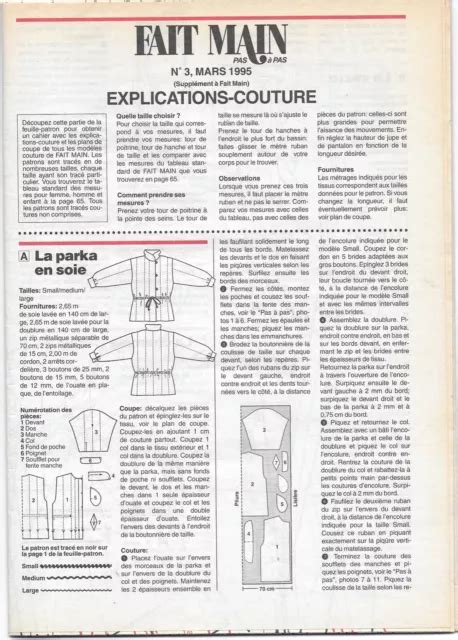 MAGAZINE REVUE FAIT Main Pas A Pas 1995 N 3 EUR 3 30 PicClick FR