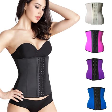 Newest Latex Corset Waist Trainer 9 Steel Bone Waist Cincher Women