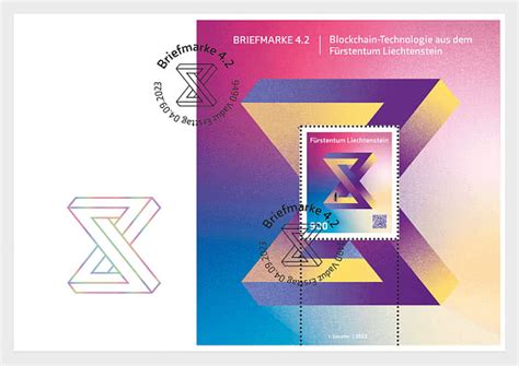 Crypto Stamp Blockchain Technology Liechtenstein Stamps