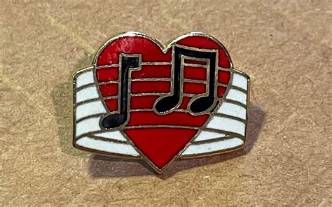 Musical Notes Pin Music Notes Pin Etsy