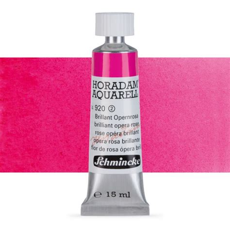 Schmincke Horadam Watercolor Paint 15ml Brilliant Opera Rose