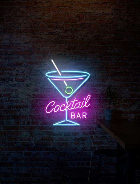 Neon Martini Sign