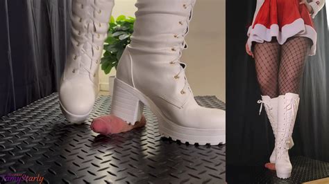 Christmas Crush And Bootjob In White Boots Nude Pics Xhamster