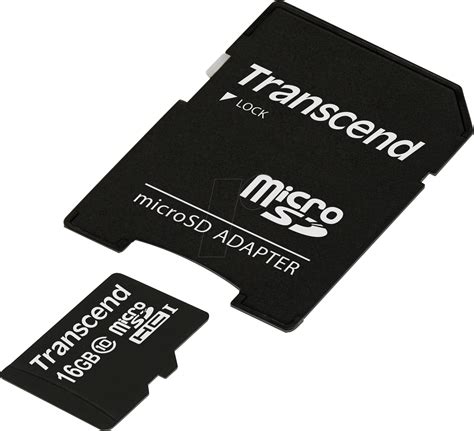 TS16GUSDHC10 MicroSDHC Speicherkarte 16GB Transcend Class 10 Bei