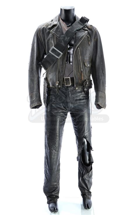 Terminator 2: Judgment Day The Terminator T-800 Arnold Schwarzenegger Cosplay Costume ...