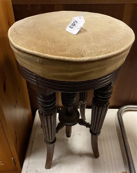 Wind Up Piano Stool Southgate Auction Rooms