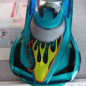 Hot Wheels Toy State Hyper Racer Car Flashing Lights Sounds Green Blue Etsy