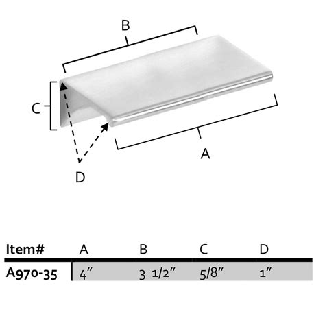 Alno Creations Cabinet Hardware Tab Pulls Collection Solid Brass 3 1 2 Centers Tab Pull In