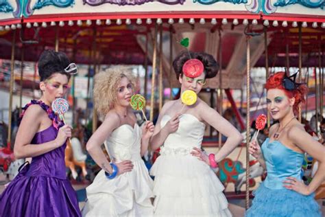 A Crazy And Colourful Styled Shoot At The Fun Fair With Popcorn And