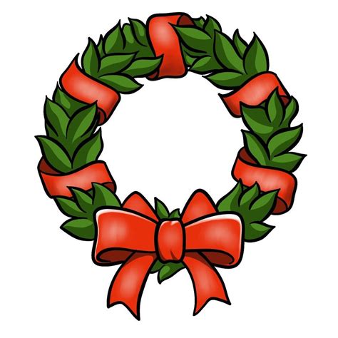 How To Draw A Christmas Wreath With Ribbon Step By Step Guide