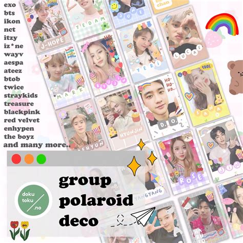 Jual Group Photocard Deco Polaroid Kpop Bts Nct Dream Blackpink