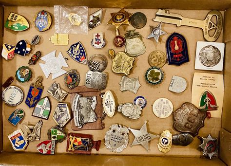 Collection Of Foreign Military Badges American Police Badges And Others