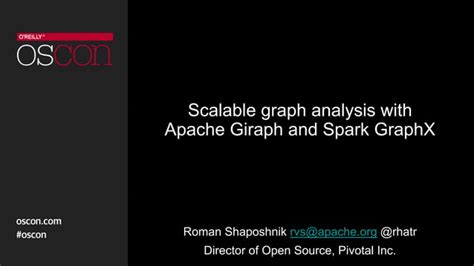 Introduction Into Scalable Graph Analysis With Apache Giraph And Spark