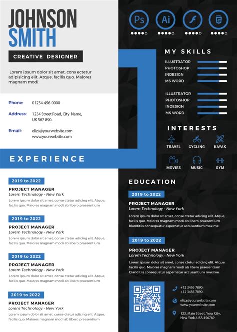 Creative Resume Cv Free Psd Template Psd Templates Free