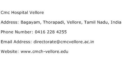 Cmc Hospital Vellore Address, Contact Number of Cmc Hospital Vellore